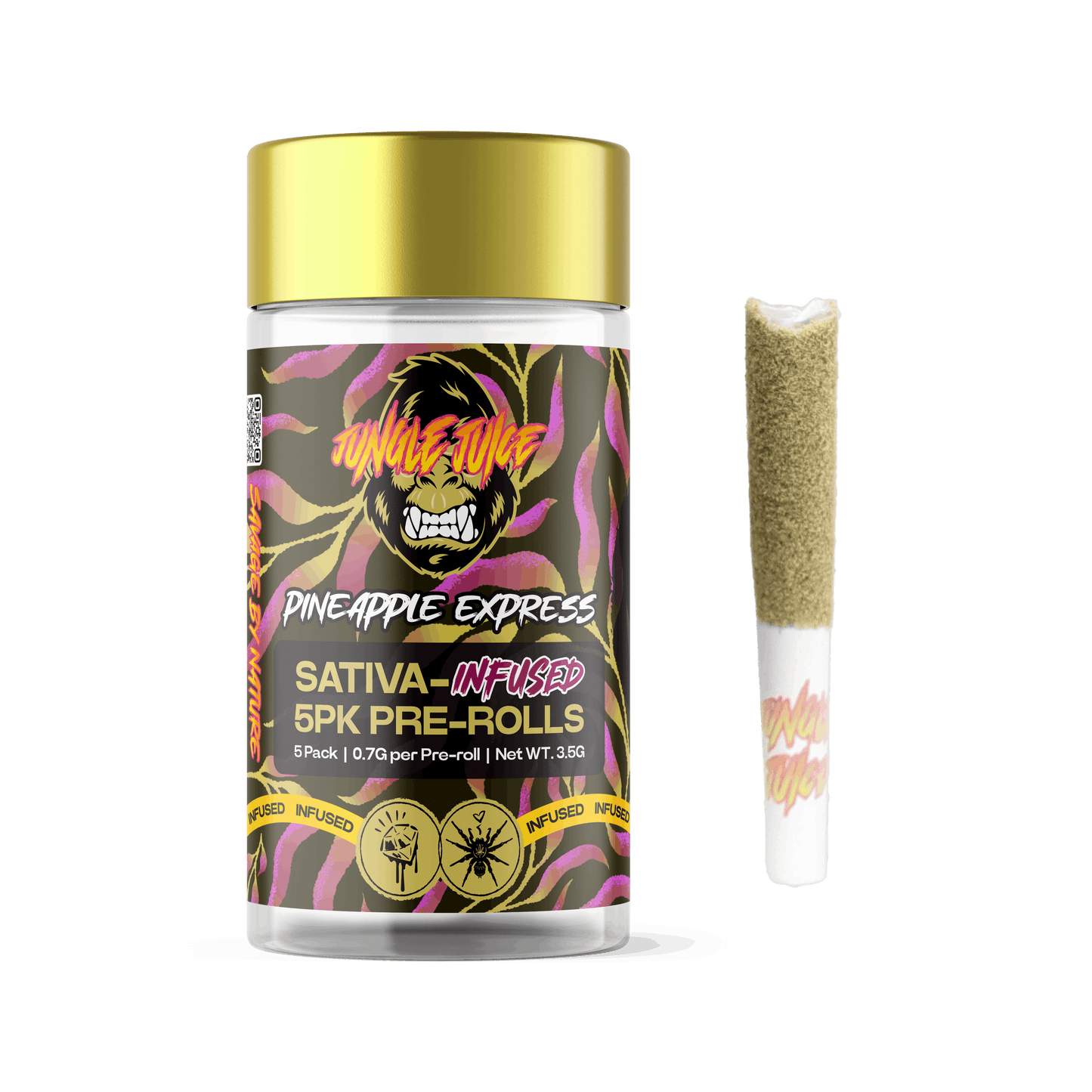 Jungle Juice Infused 5PK Prerolls 2.5G