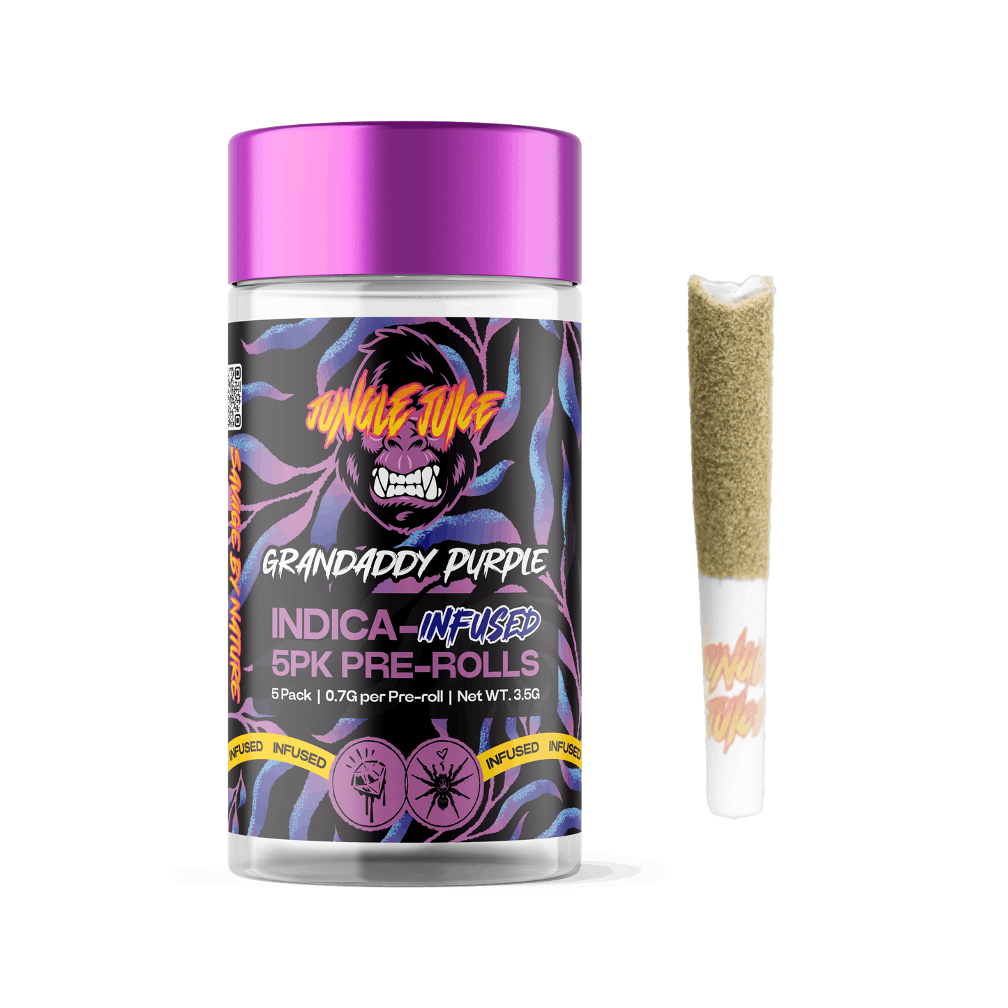 Jungle Juice Infused 5PK Prerolls 2.5G